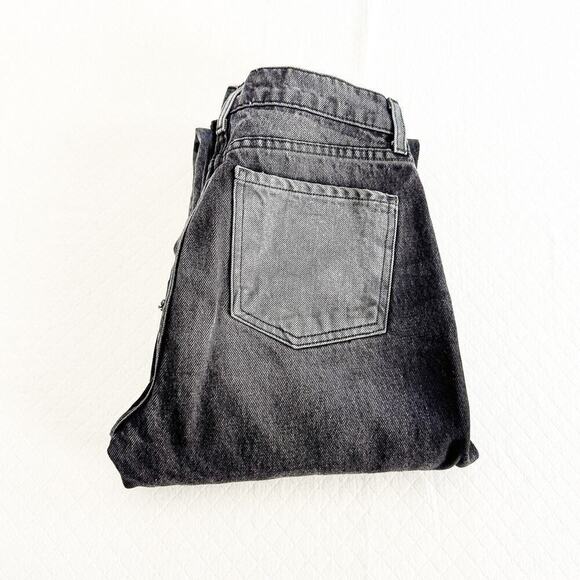 Revice Button-Fly Block Denim Squares Straight Leg Jean Black/Charcoal Size 26 - Picture 1 of 9